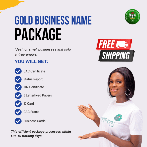 Business Name Registration Gold