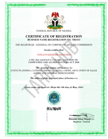 Business Name Registration